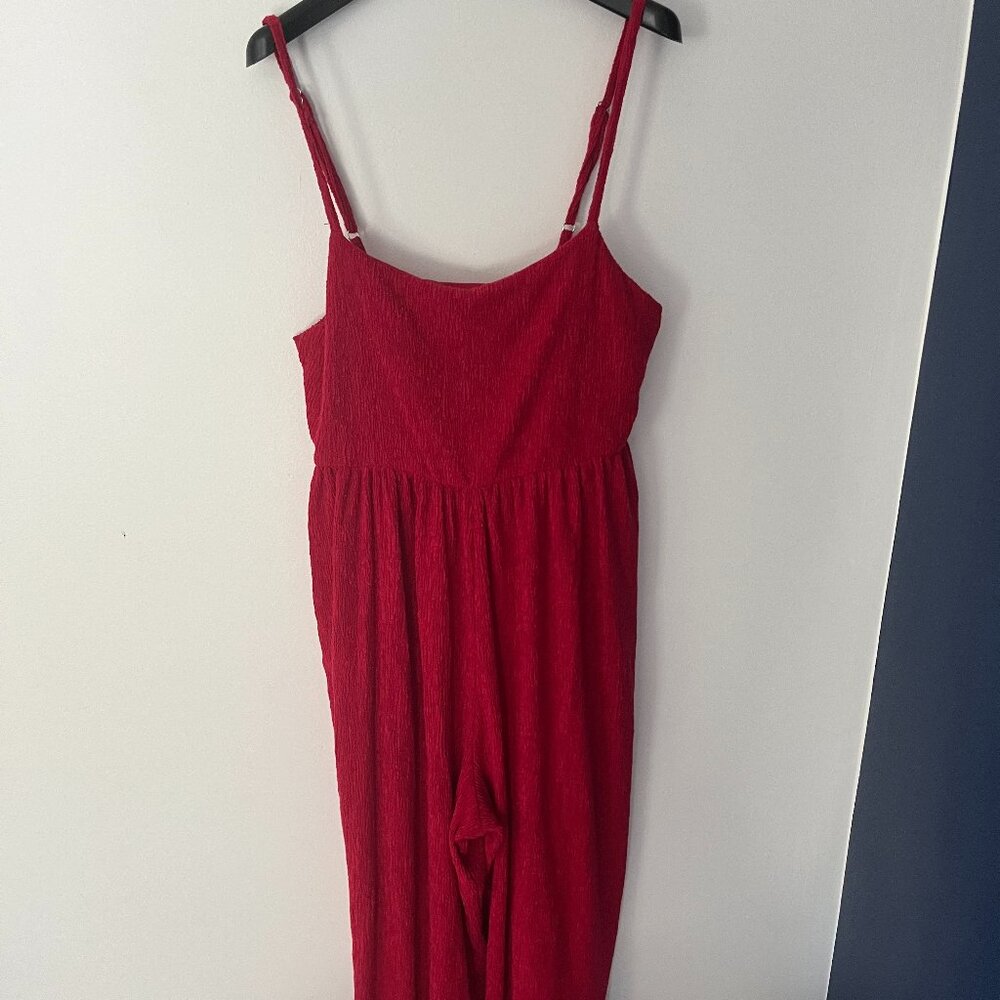 Urban Outfitters Red Jumpsuit